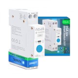 Siguranta inteligenta Nous D3T, 25A, Tasmota, 1 canal, Monitorizare energie, montare pe sina DIN, ESP32