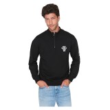 Bluza cu maneca lunga pentru barbati Trendyol, cu guler, negru, L - OUTLET