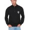 Bluza cu maneca lunga pentru barbati Trendyol, cu guler, negru, L - OUTLET