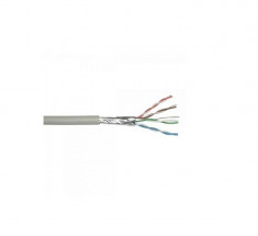 Cablu FTP CAT5 aluminiu cuprat 4x2x0.5mm, rola 305 m, culoare gri foto