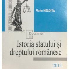 Florin Negoiță - Istoria statului și dreptului românesc (editia 2011)