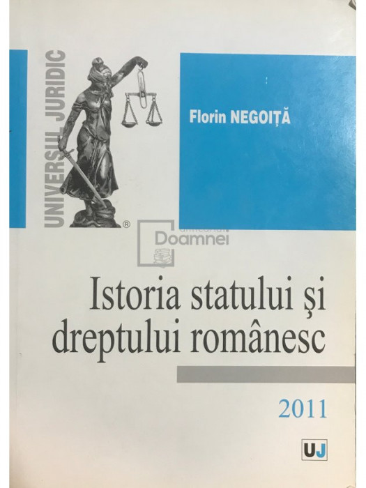 Florin Negoiță - Istoria statului și dreptului rom&acirc;nesc (editia 2011)