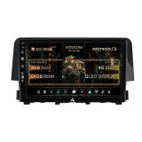 Cumpara ieftin Navigatie Honda Civic X Sedan (2015-2021), Android, A-Octacore 4GB RAM + 64GB ROM, 9 Inch - AD-BGA9004+AD-BGRKIT004