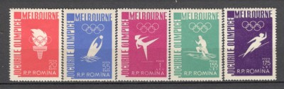 Romania.1956 Olimpiada de vara MELBOURNE XR.329 foto