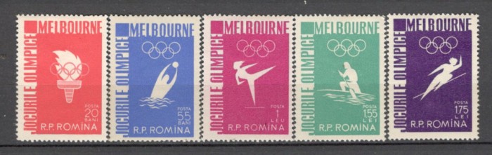 Romania.1956 Olimpiada de vara MELBOURNE XR.329