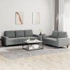 Gossi set de canapele, 2 piese, gri inchis, material textil