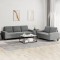 Gossi set de canapele, 2 piese, gri inchis, material textil