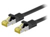 Patch cord S/FTP CAT6a LSZH Negru 10m, Goobay