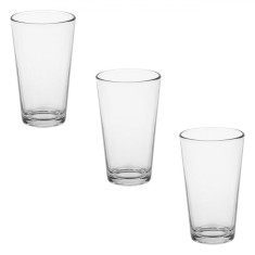 Set Pahare Sticla, Model Basic, Transparent, Capacitate 475 ml, 3 Buca?i foto