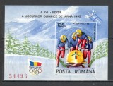 Romania.1992 Olimpiada de iarna ALBERTVILLE-Bl. nedantelat TR.506