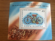 Romania 1985 MOTOCICLETE MNH foto