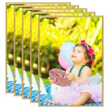 Cumpara ieftin Rame foto colaj pentru masă, 5 buc., auriu, 18x24 cm MDF