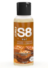Lubrifiant S8 4-in-1 Dessert, Chocolate Salted Caramel Lava Cake, Aroma Cicolata, comestibil, 125 ml