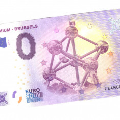 Bancnota souvenir Belgia 0 euro Atomium - Brussels 2022-4, UNC