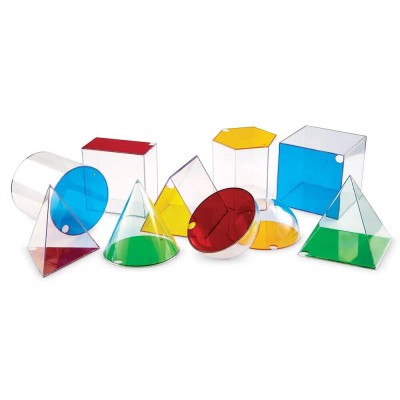 Corpuri geometrice gigant (10 piese) PlayLearn Toys foto