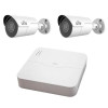 Sistem de supraveghere video IP PoE UNV 2 camere Starlight 4MP, 2.8mm, IR 50m, NVR 4 canale 8MP