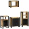 vidaXL Set de mobilier pentru baie 4 pcs Maro Lemn de mango solid 3305672