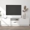 vidaXL Comodă TV, alb, 140x35x40 cm, lemn prelucrat