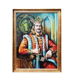 Cumpara ieftin Stefan cel Mare - pictura ulei pe panza 80x60cm, Magistral!