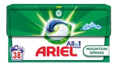 Detergent de rufe capsule Ariel Mountain Spring, 38 spalari