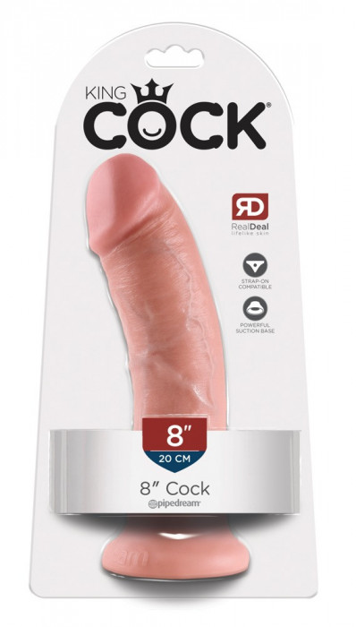 King Cock 8 Flesh Realistic Dildo