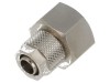 Conector filetat cu șurub, max. 15bar, din alamă nichelată, 8mm