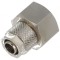 Conector filetat cu șurub, max. 15bar, din alamă nichelată, 8mm