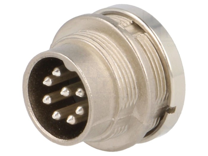 Conector M16 tată 8-PIN, 5A, 100V