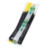 Set 100x Coliere, Soricei, SapiSelco, Bride din Nailon, Rezistenta Puternica, 550x9mm, Culoare Neagra