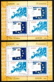 Romania 2008, LP 1802 c, EUROPA Scrisoarea, pereche blocuri 4, MNH! LP 50,00 lei, Organizatii internationale, Nestampilat