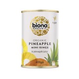 Rondele de Ananas In Suc de Ananas Bio 400gr Biona, Biona Organic