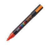 Marker UNI PC-5M Posca, 1.8-2.5 mm,varf mediu,portocaliu inchis