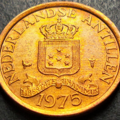 Moneda exotica 1 CENT - ANTILELE OLANDEZE (Caraibe), anul 1975 * cod 1888 B