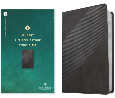 NLT Student Life Application Study Bible, Filament Enabled Edition (Red Letter, Leatherlike, Charcoal Gray Striped)