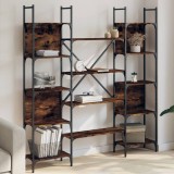 Cumpara ieftin Gossi biblioteca, stejar fumuriu, 155,5x24x166,5 cm, lemn prelucrat