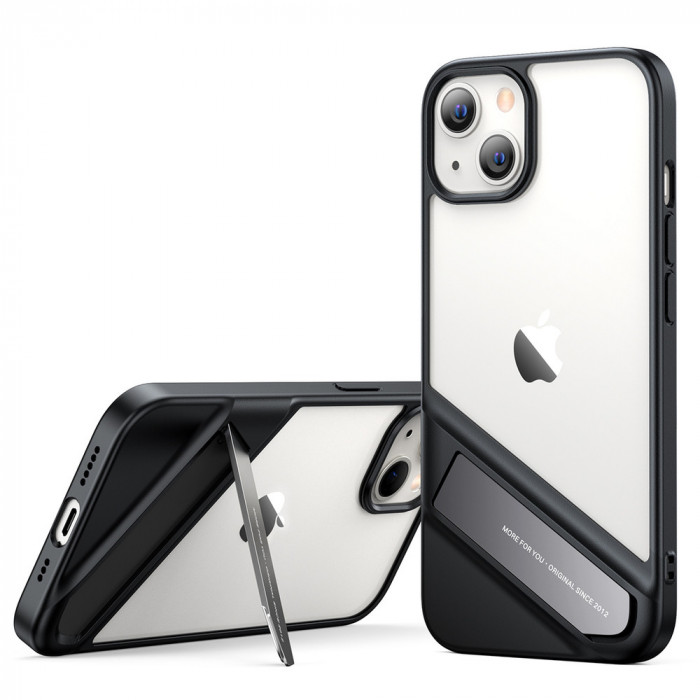 Husă Ugreen Fusion Kickstand IPhone 13 Hard Cover Cu Cadru De Gel și Suport Negru (90152) 6957303891528