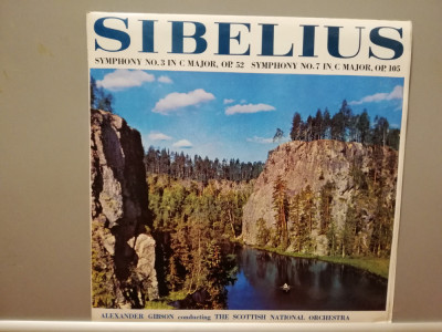 Sibelius &amp;ndash; Symph no 3 &amp;amp; 7 (1965/Saga/England) - VINIL/ca Nou foto