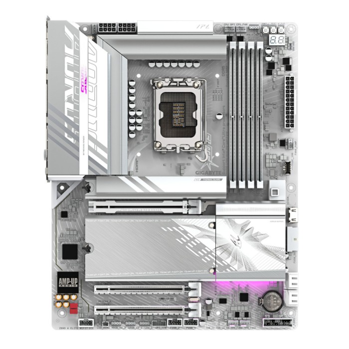 Placa de baza GIGABYTE Z890 AORUS ELITE WIFI7 ICE, LGA1851, DDR5, BT, Wi-Fi, ATX, Alb &amp;quot;Z890 A ELITE WF7 ICE&amp;quot;