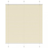 vidaXL Jaluzea plisată Crem 120x150 cm Lățime țesătură 119,4 cm