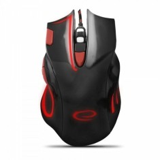 Mouse Optic Gaming Esperanza Hawk EGM401KR 2400dpi 1.5m Usb Negru/Rosu