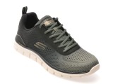 Cumpara ieftin Pantofi sport SKECHERS kaki, TRACK, din material textil