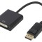 Adaptor DisplayPort la DVI-I 0,2m Negru