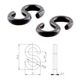Prindere Cabluri Tip S pentru Biciclete, Accesorii Ciclism