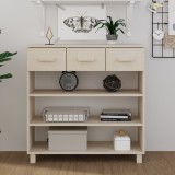 vidaXL Măsuţă consolă, maro miere, 90x35x90 cm, lemn masiv de pin
