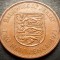 Moneda exotica 2 NEW PENCE - JERSEY, anul 1971 * cod 3367