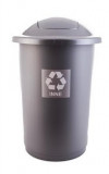 Cos Plastic Reciclare Selectiva, Capacitate 50l, Plafor Top - Argintiu Cu Capac Argintiu - Altele