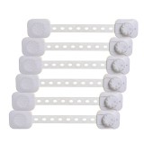 Set 6 Sigurante Usi Copii, Sistem de Blocare Mobilier, Sertare, Dulap, Frigider, Congelator, Usa Cuptor, Capac Toaleta, Previne Deschiderea Accidental