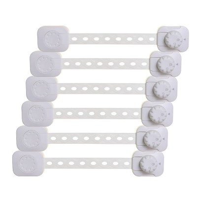 Set 6 Sigurante Usi Copii, Sistem de Blocare Mobilier, Sertare, Dulap, Frigider, Congelator, Usa Cuptor, Capac Toaleta, Previne Deschiderea Accidental foto