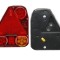 Stop spate lampa Universal, spate, omologare ECE, 12/24V,140mm, 173,1x206,5x54,5mm, cu lampa ceata spate, led, surub 150mm suport, cu reflector triun