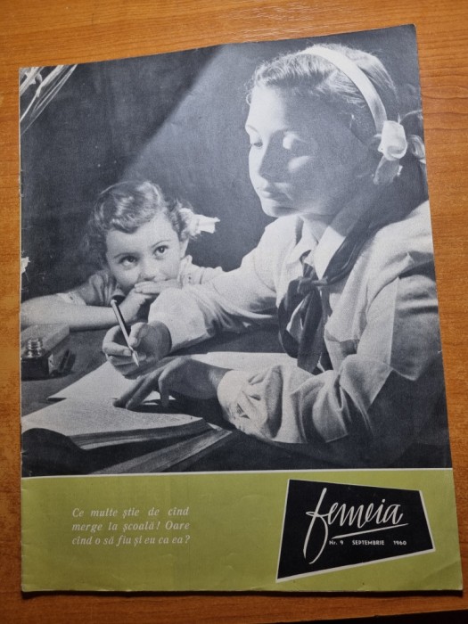 revista femeia septembrie 1960-art. craiova,darclee,moda